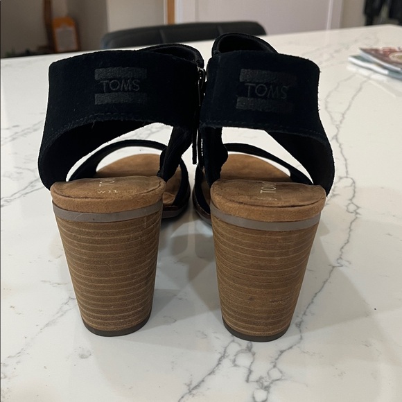 TOMS Women's Black Majorca Cutout Sandal Size 11 - Picture 4 of 6